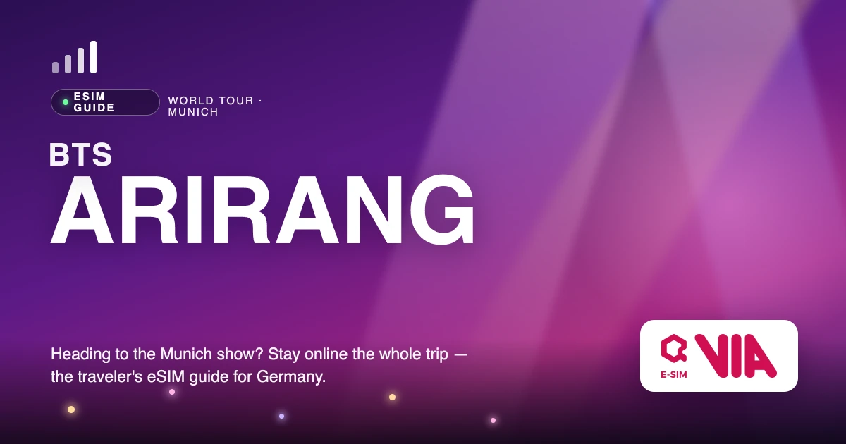 bts arirang concert in munich esim guide